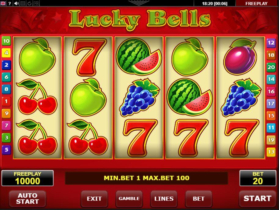 Игровой автомат «Lucky Bells» в казино Колумбус